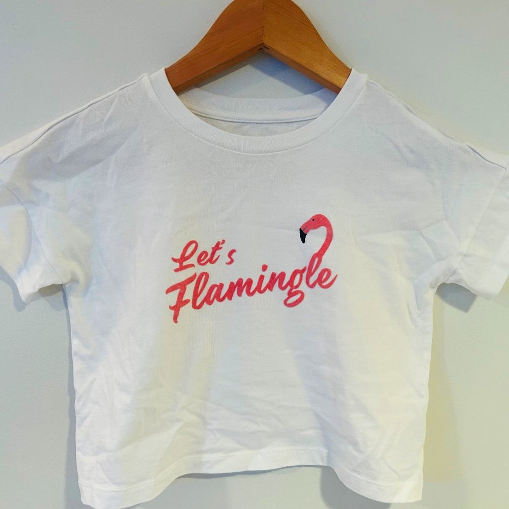 Janie and jack flamingo tee Size 10